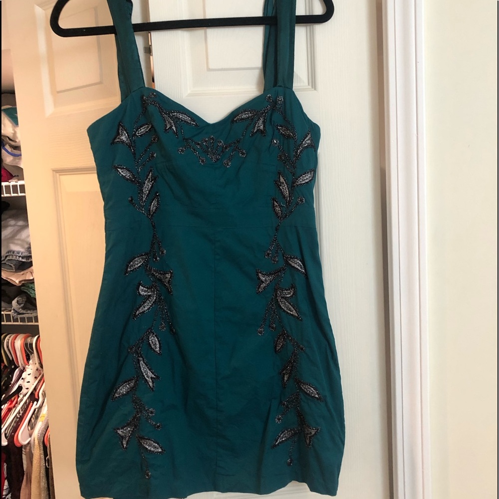 Free people embroidered mini dress